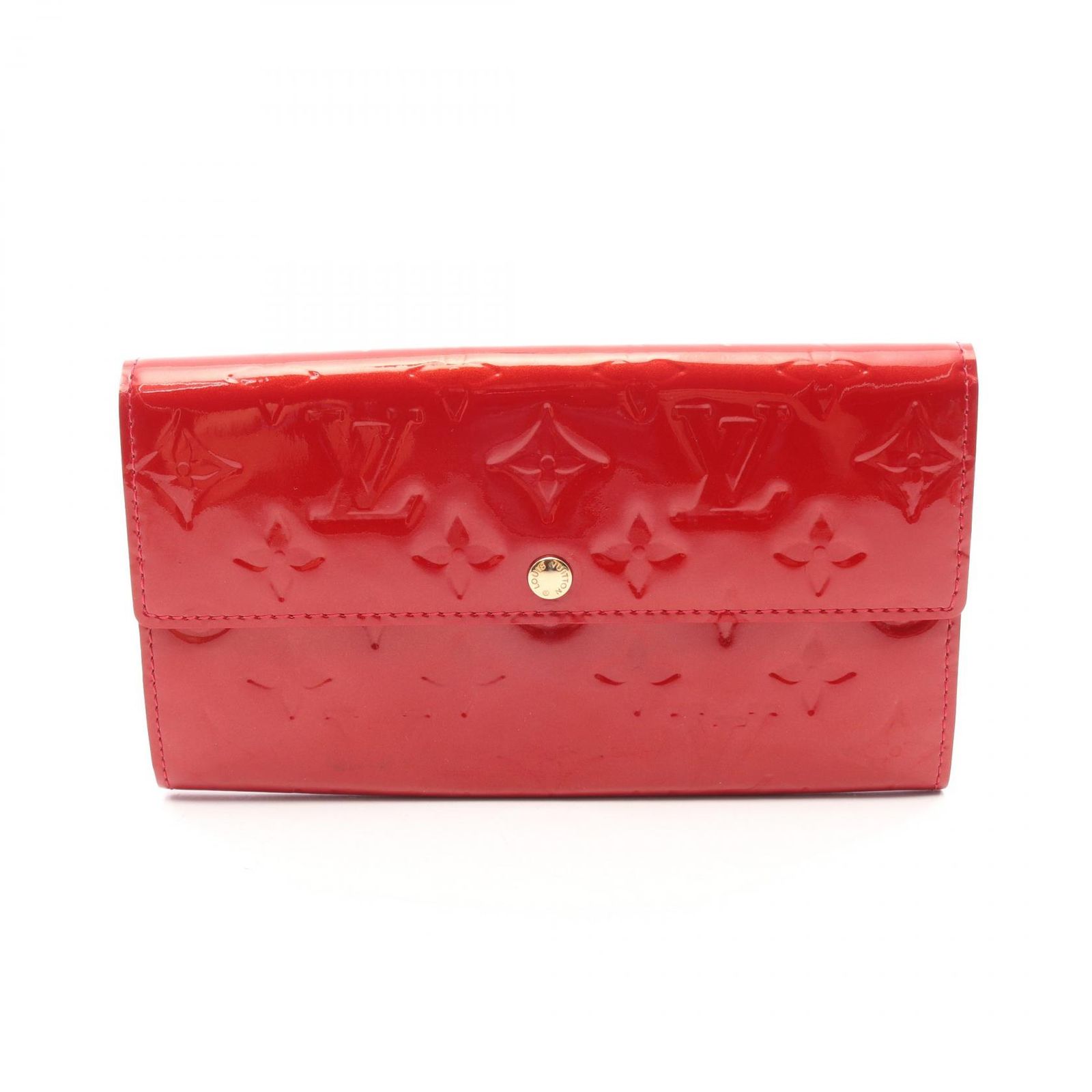 ルイ・ヴィトン LOUIS VUITTON 二つ折り長財布 ポルトフォイユ サラ モノグラムヴェルニ ポムダムール M93530 ポムダムール レザー ポルトフォイユ・サラ レディース 27,820円