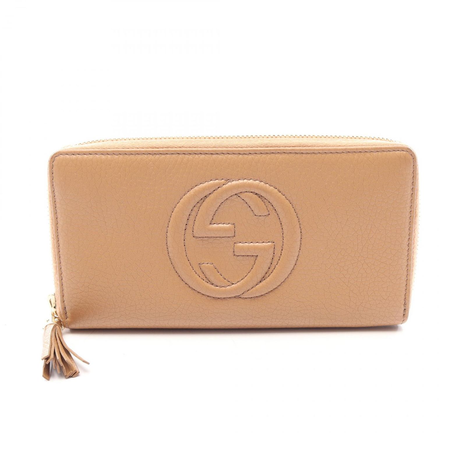 グッチ GUCCI ラウンド長財布 ソーホー インターロッキングG 598187 ブラウン レザー ラウンド長財布 レディース Used A 34,970円