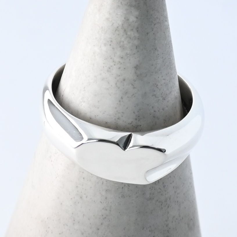 【研磨済】TIFFANY＆Co. シグネットハート リング 9.5号 Elsa Peretti Silver925 ティファニー エルサ・ペレッティ 15,478円