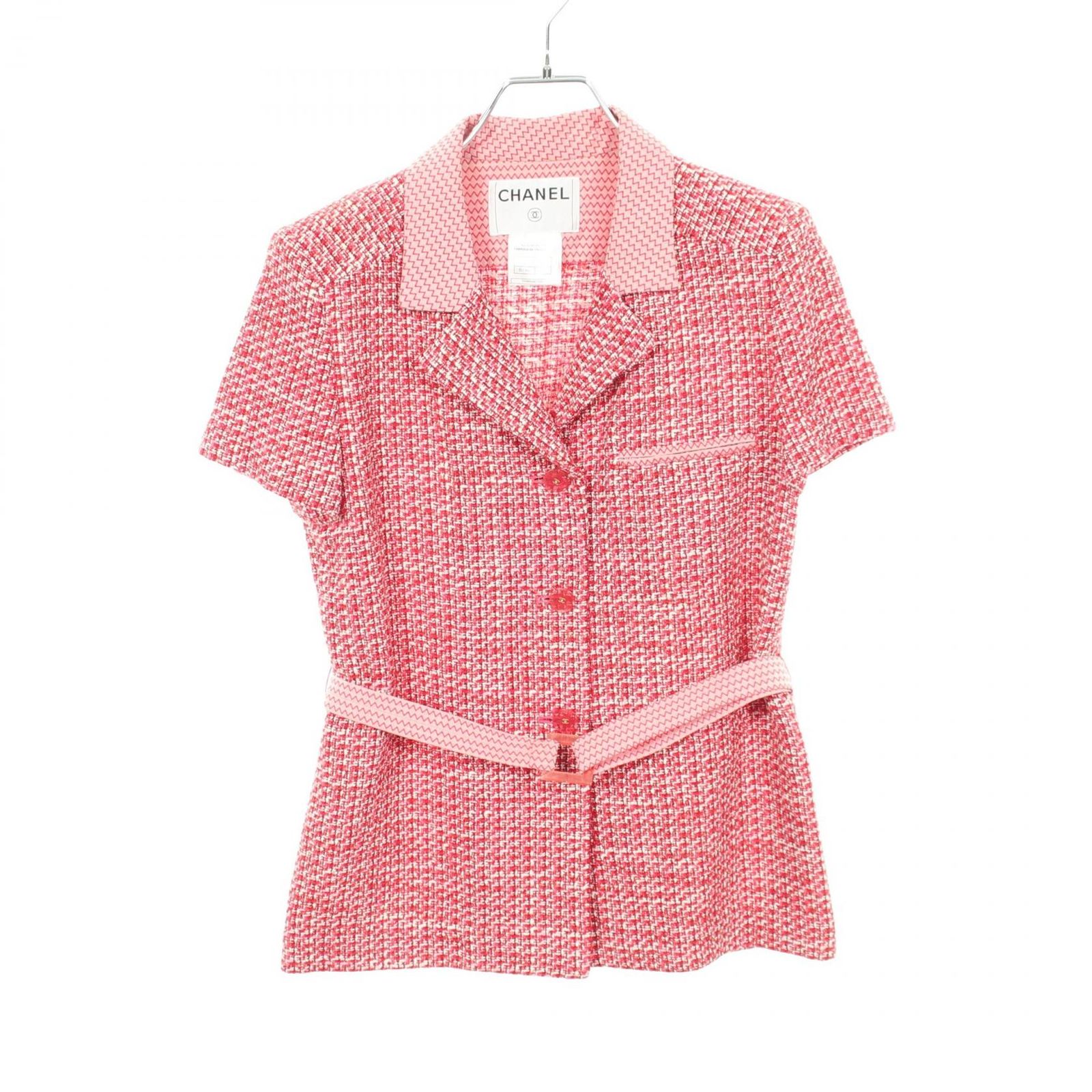 CHANEL シャネル ココボタン ツイード 半袖 その他ジャケット
