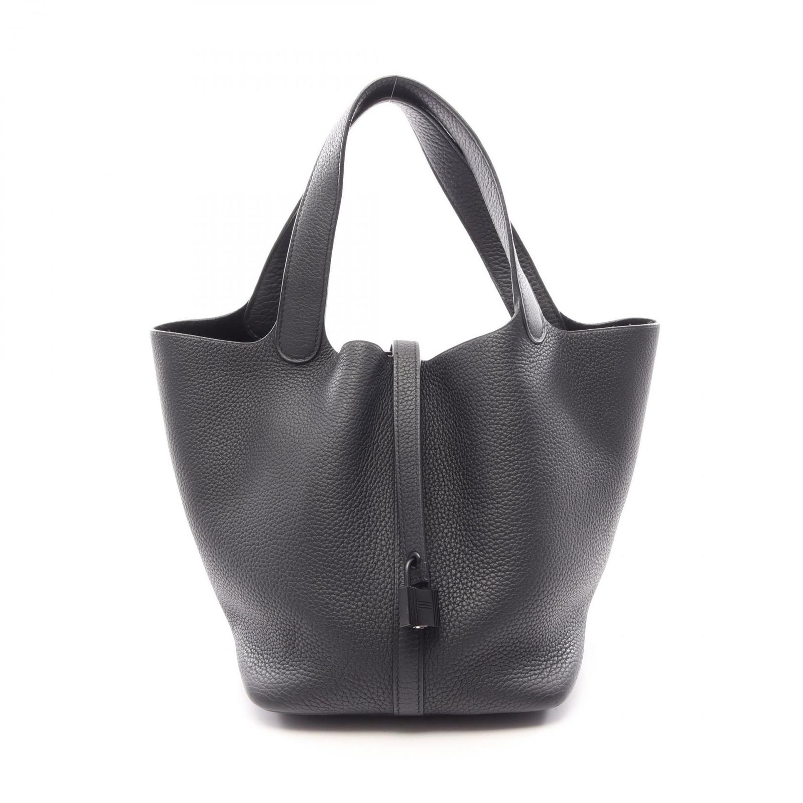 HERMES エルメス ピコタンロックMM モノクローム ブラック金具 ハンドバッグ
