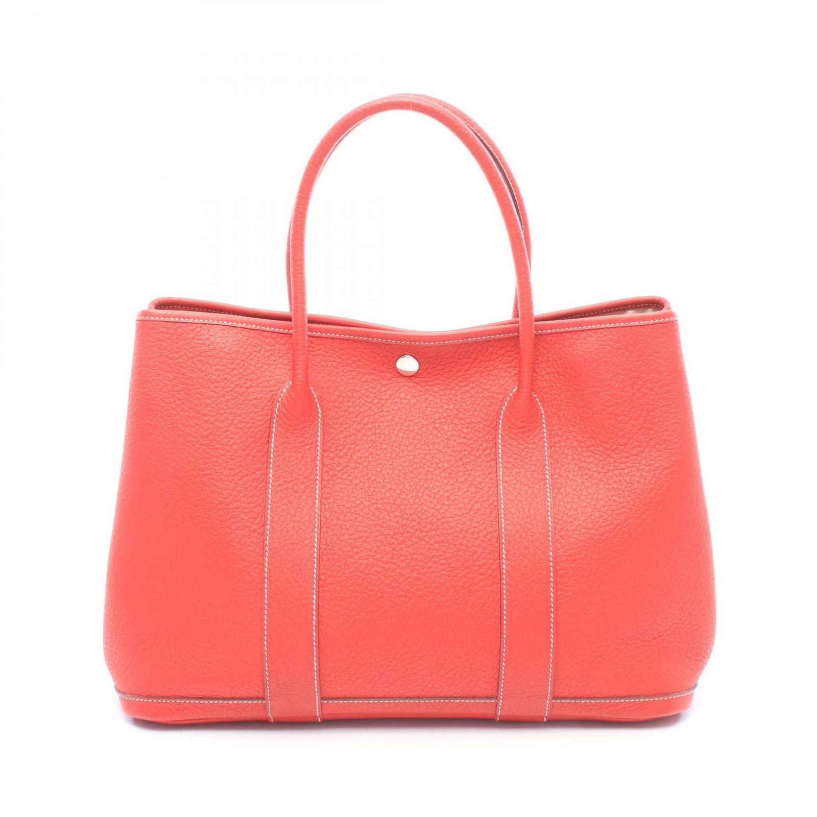 HERMES エルメス ガーデンパーティPM ルージュカザック トートバッグ