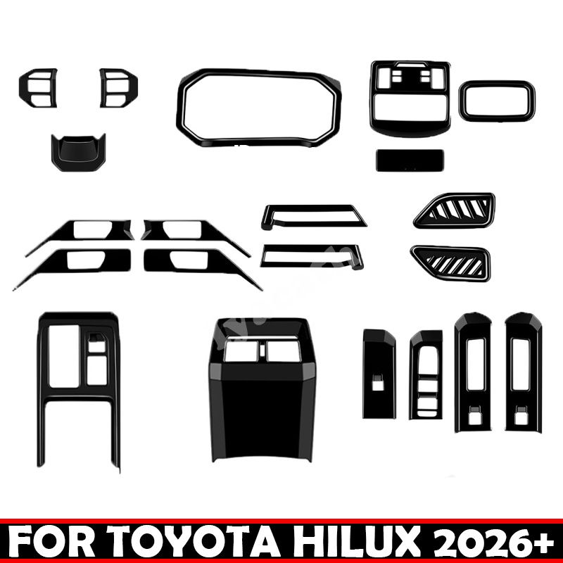 トヨタ ハイラックス トラボ 2026-2027 RHD 用 ABS 光沢ブラック インテリアパネル 7,903円