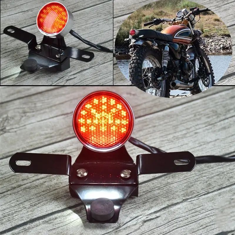 レトロモーターサイクル用 CNC アルミ合金 LED テールライト