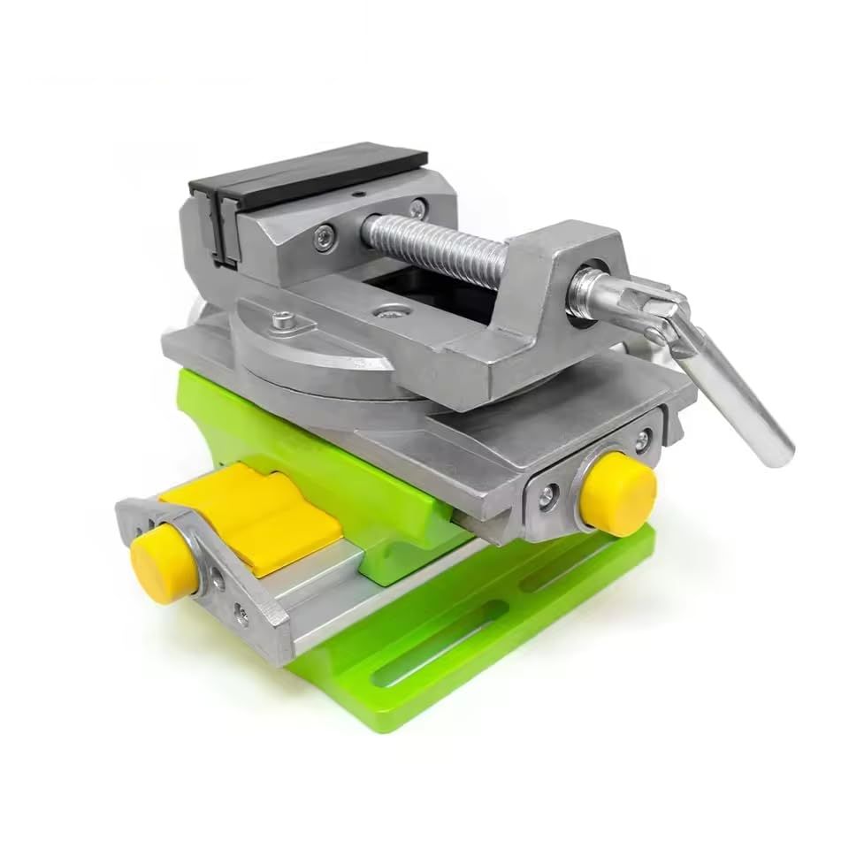 新品 zmart ALLSOME 2 in 1 フライス加工 ドリリング 精密バイス スイベルベーステーブル アルミニウム合金複合作業台 ミリング マシニング ボール盤 エンドミル 切削加工 固定治具 工作機械 CNC クランプ 工具バイス 平行台 フライス盤