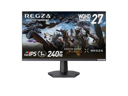 msREGZA ゲーミングモニター 27インチ WQHD 240Hz モンスターハンターワイルズ推奨画質 1ms(GTG) HDR10 Fast IPSパネル Adaptive Sync HDMI対応 RM-G276N d01ed3e5
