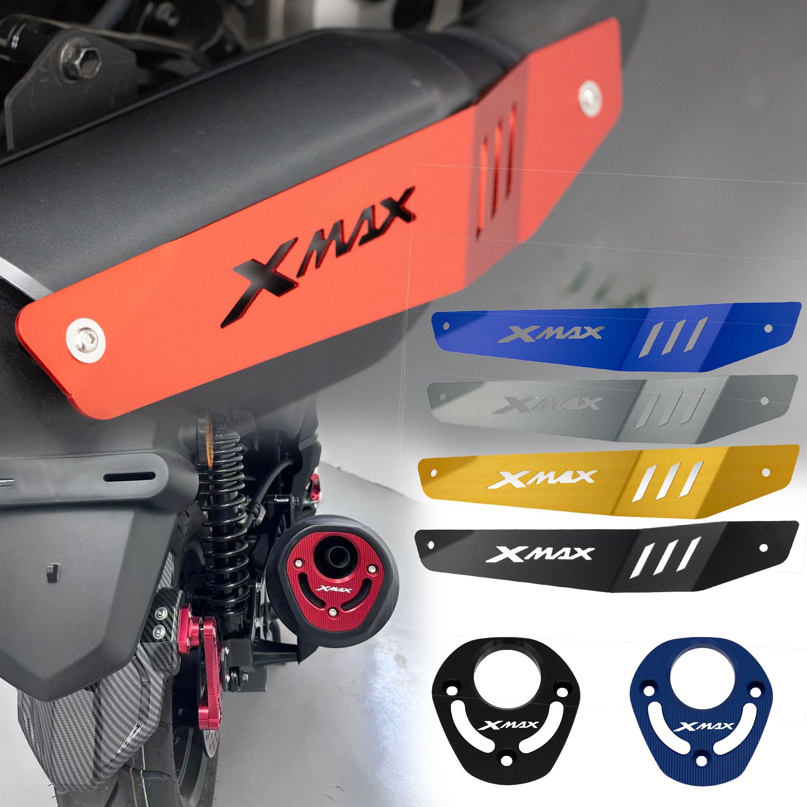 ヤマハ XMAX 300/250 用 2025年式 排気ガード 排気プロテクター