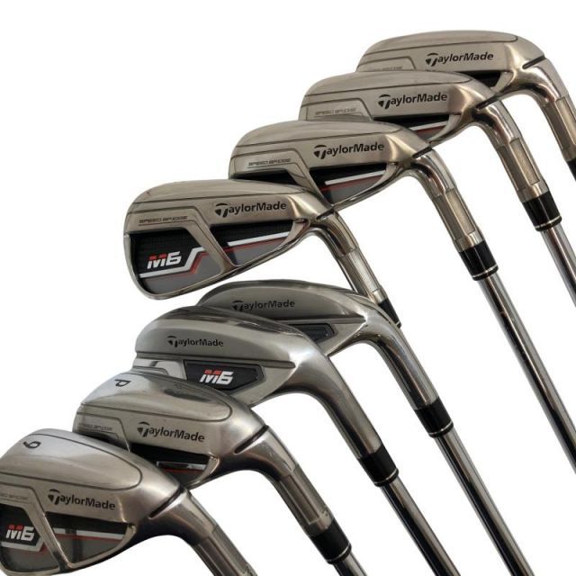 【中古】 テーラーメイド M6 8S アイアンセット IR RE-AX 85 STEEL (フレックスS) メンズ 男性用 右利き 右用 Dランク ゴルフクラブ