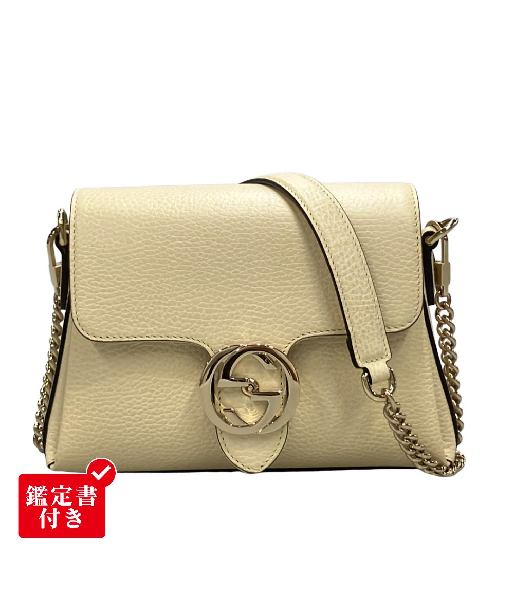 グッチ チェーンショルダーバッグ 斜め掛け インターロッキングG 607720 493075 レディース GUCCI