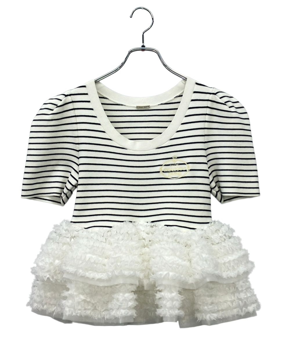 美品 スナイデル チャコット ペプラムニットプルオーバー SWNT261109 レディース SIZE F (M) snidel Chacott