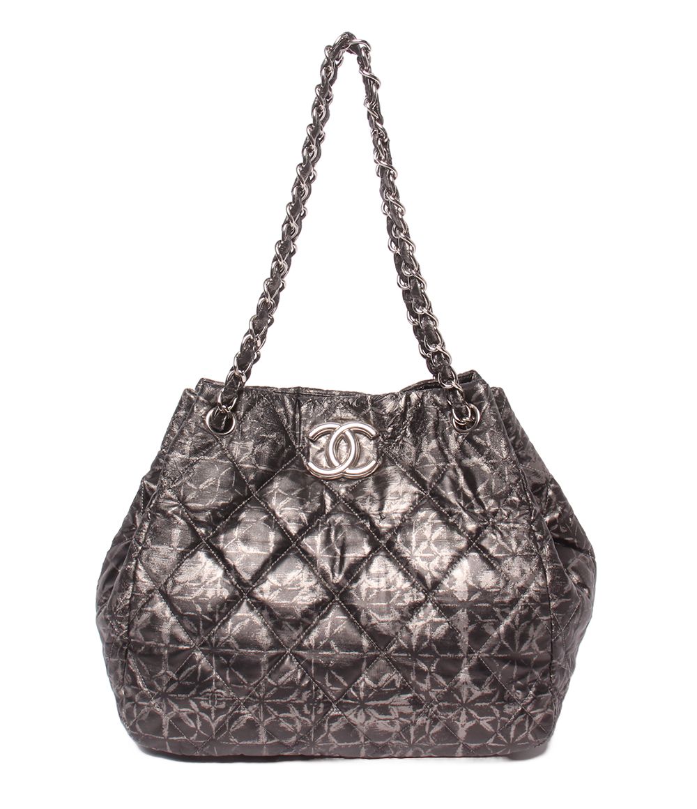 シャネル チェーントートバッグ ショルダーバッグ 肩掛け シルバー金具 13番台 レディース CHANEL