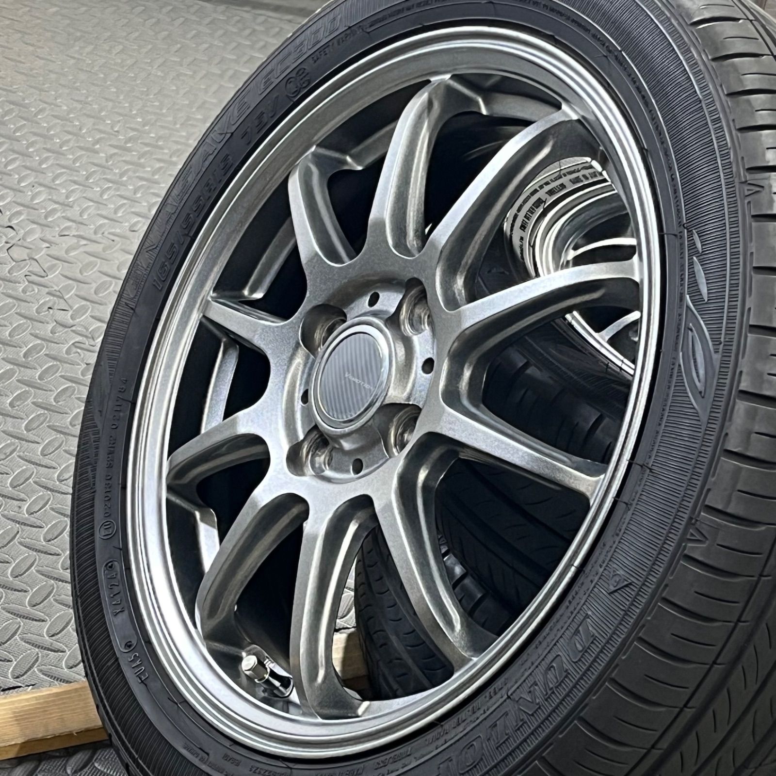 22〜25年製 165/55R15 ダンロップ エナセーブEC300 インターミラノ Vエモーション タント N-BOX ワゴンR スペーシア デイズルークス 夏タイヤ【1692Y】
