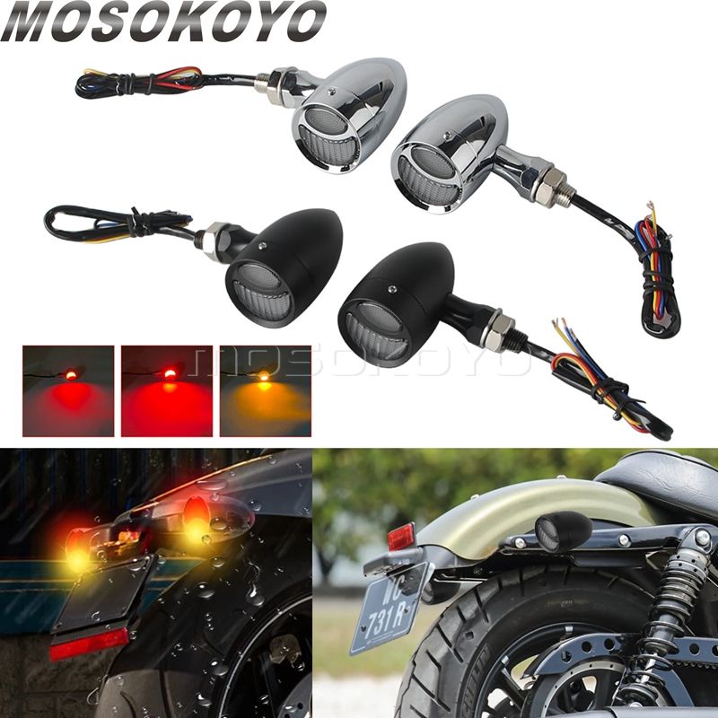 ハーレー掛かり 10mm ウインカーライト クローム/黒色 【公式】【本店