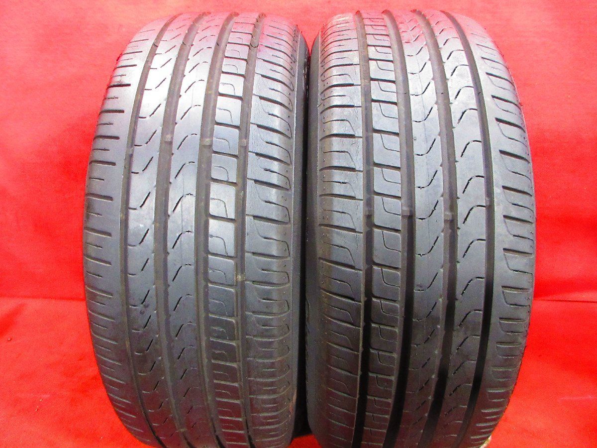 タイヤ 2本 225/55R17 ピレリ PIRELLI CINTURATO P7 RFT ランフラット 17インチ 溝アリ 送料無料★17045T