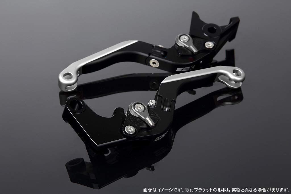 新品 SSK スピードラ アジャストレバーセット 可倒延長式 レバー本体カラー:マットブラック アジャスターカラー:マットチタン エクステンションカラー:マットシルバー HONDA ADV150 KF38