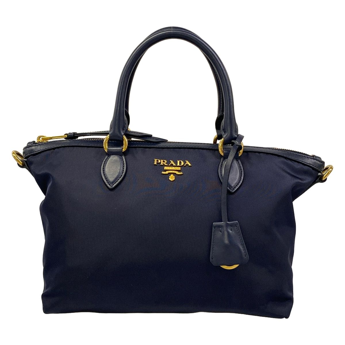 PRADA(プラダ) ハンドバッグ - 1BA104 ダークネイビー レザー 56,375円