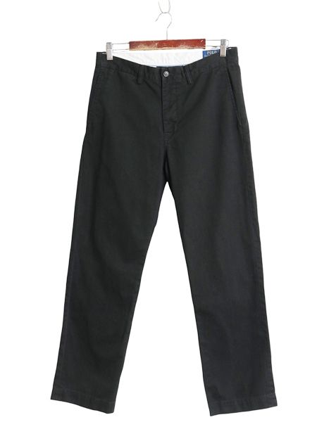 ポロ ラルフローレン チノ パンツ メンズ 30 30 / CLASSIC FIT コットン スラックス ノータック ストレート アーミー タイプ ボトムス 黒