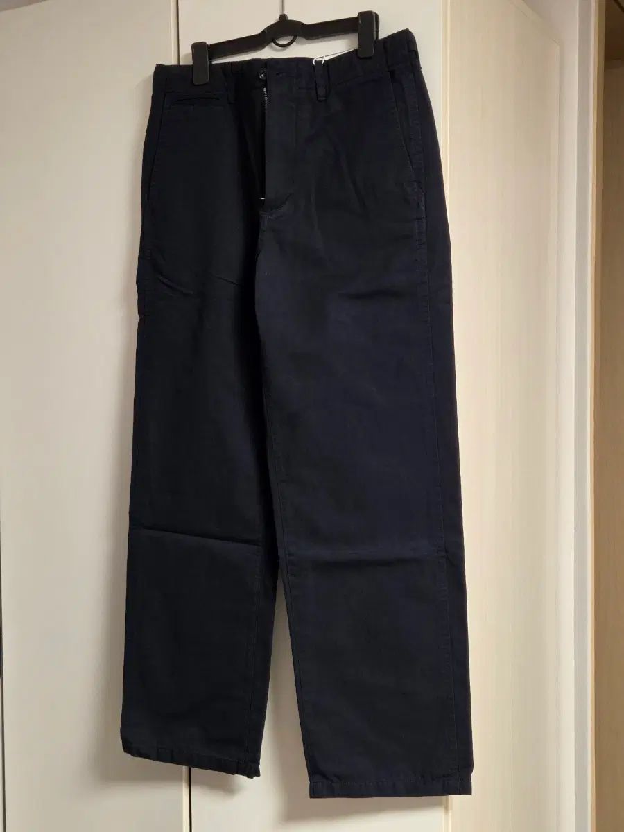 新品 ポッタリー チノパンツ コットン リネン ネイビー 2サイズ