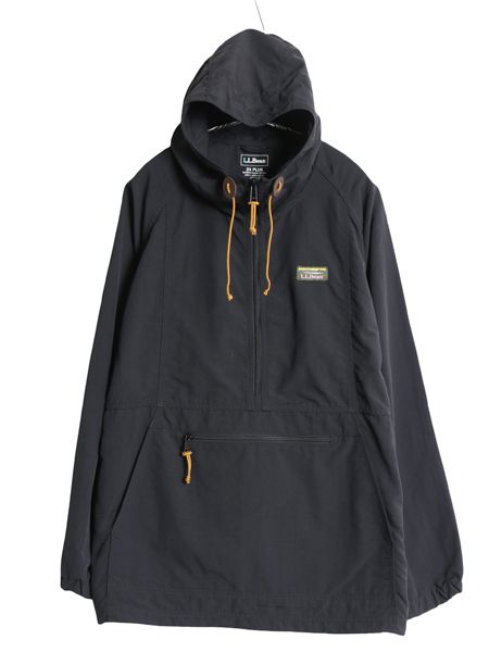 エルエルビーン ナイロン アノラック パーカー ジャケット レディース XXL メンズ XL 程/ プルオーバー マンパ パッカブル 大きいサイズ 黒