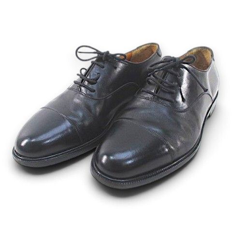 サルヴァトーレフェラガモ Salvatore Ferragamo レースアップシューズ ストレートチップ ブラック 黒系 レザー 7.5 EE イタリア製 19,906円