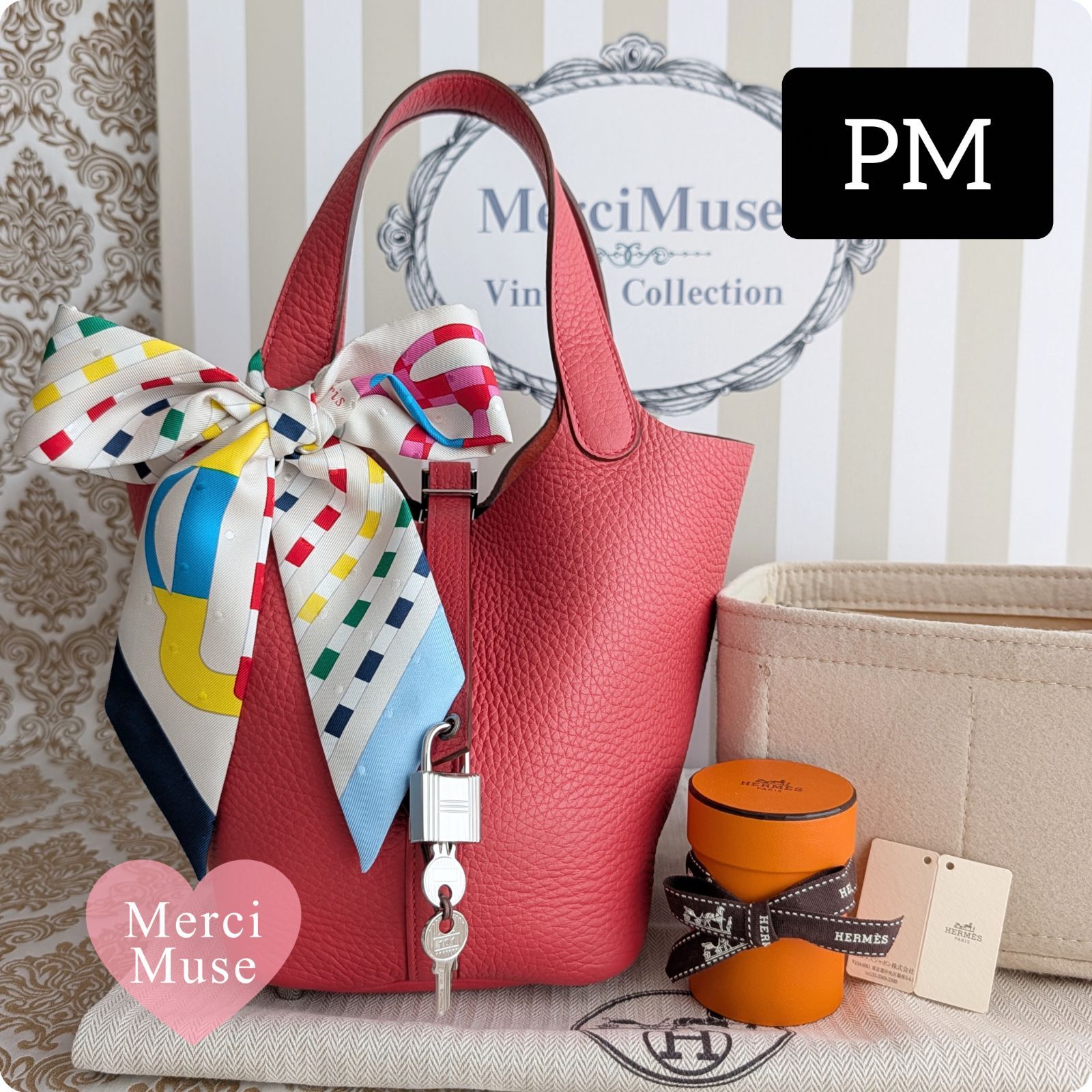 ❤お得なお品❤ピコタンロックPM18 ブーゲンビリアｘSV エルメス □O刻印 メルシーミューズメルカリショップス店 189,000円