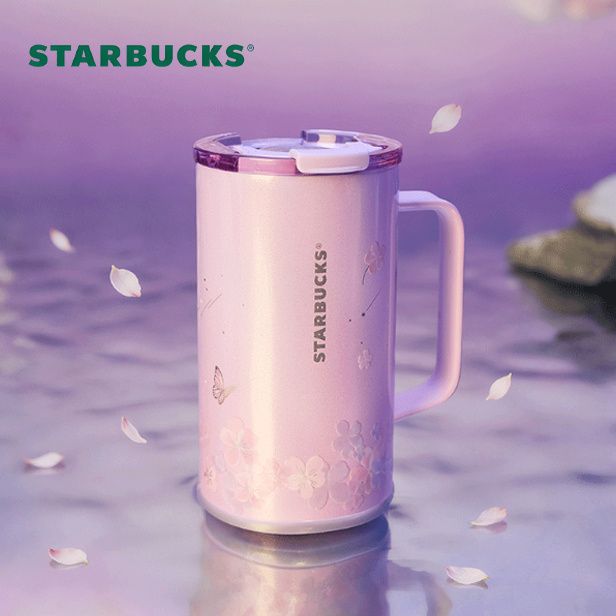 Starbucks 可愛い さくら ステンレスカップ 蓋 660ml 大人気