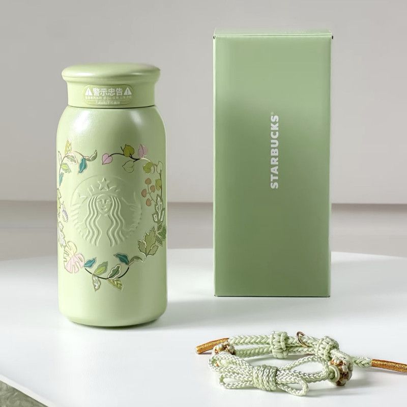 Starbucks 春 可愛い プリント ステンレスタンブラー355ml