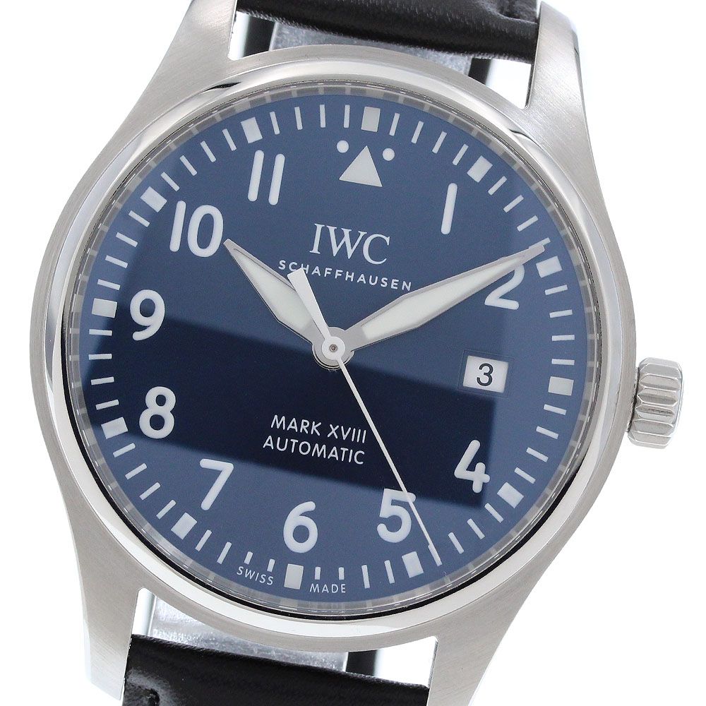 IWC IWC SCHAFFHAUSEN IW327004 パイロットウォッチ マークXVIII プティ・プランス デイト 自動巻き メンズ 美品 保証書付き_976977