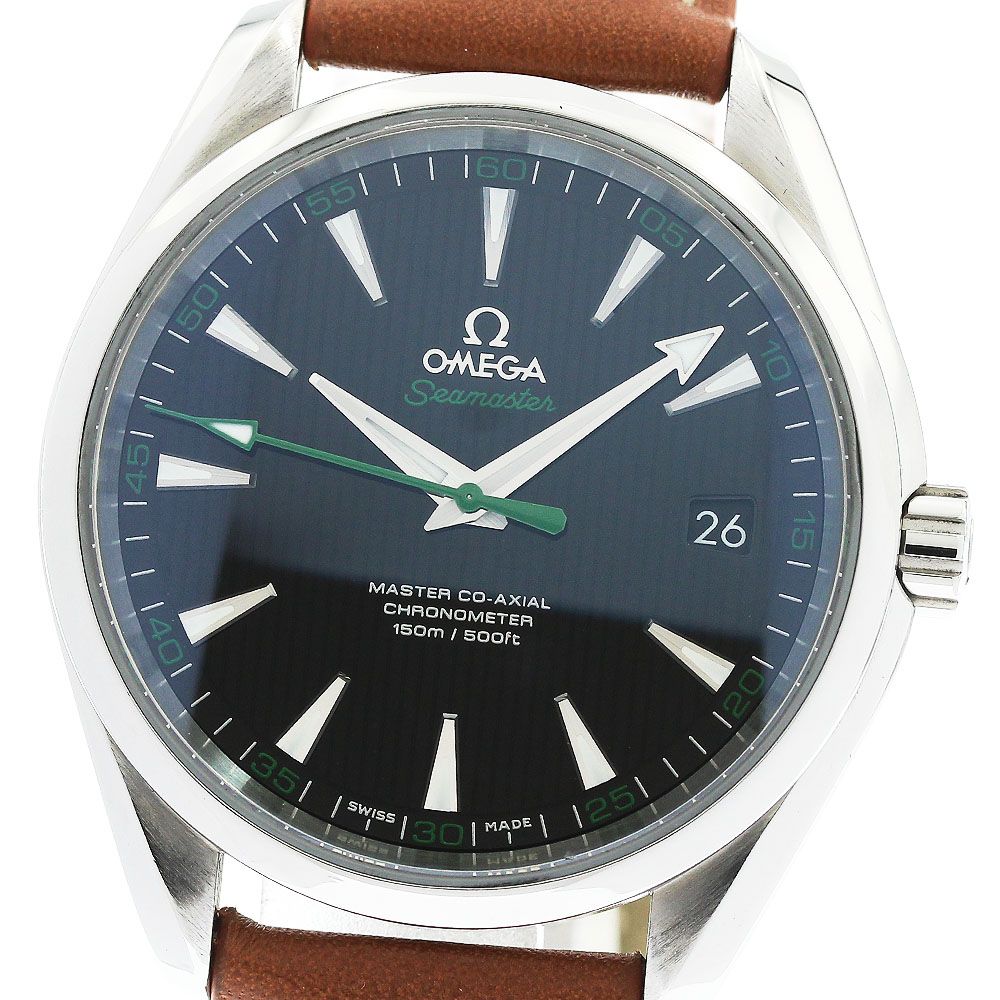 オメガ OMEGA 231.12.42.21.01.003 シーマスター アクアテラ ゴルフモデル 自動巻き メンズ 美品 保証書付き_973972