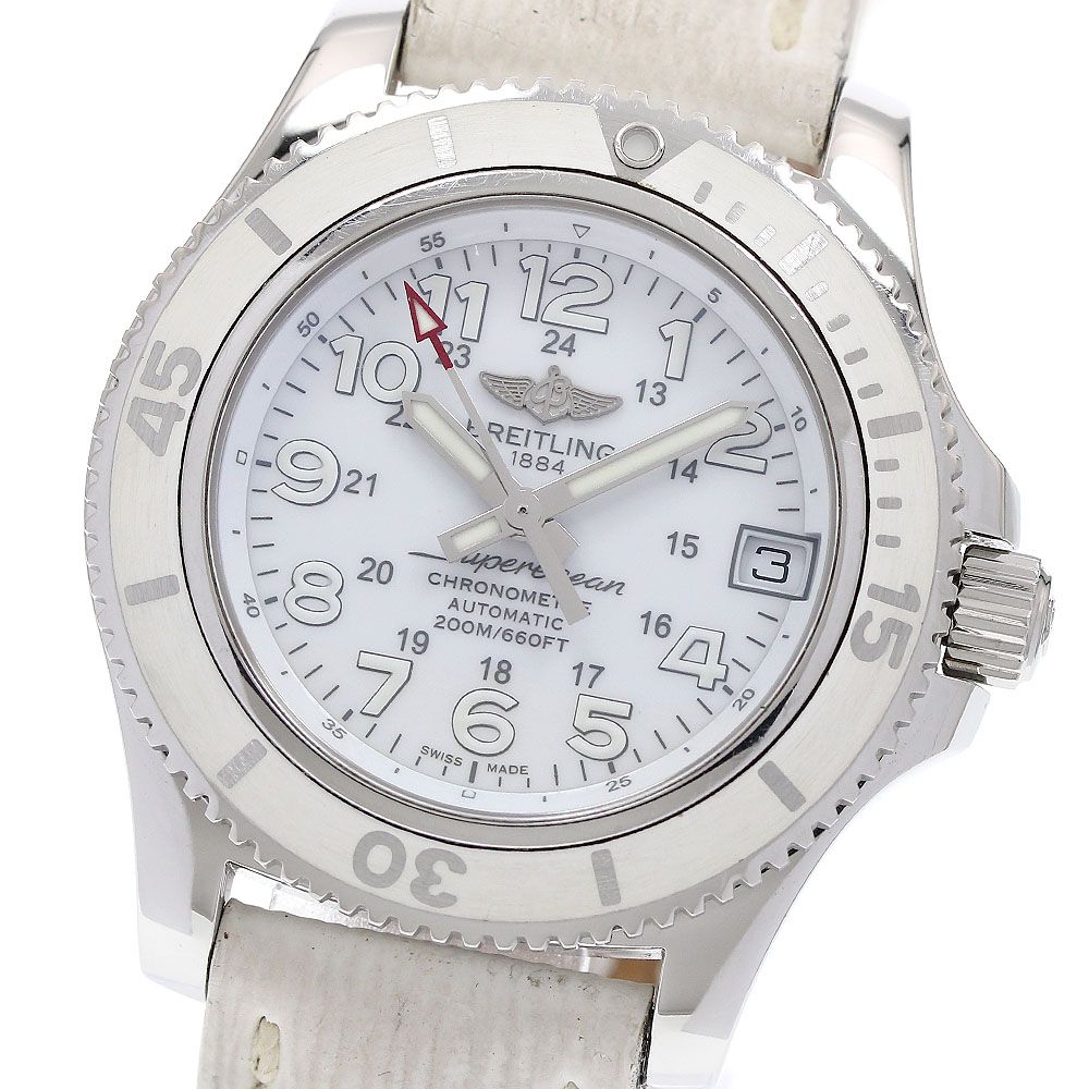 ブライトリング BREITLING A17312 スーパーオーシャン2 36 デイト 自動巻き レディース 保証書付き_972750