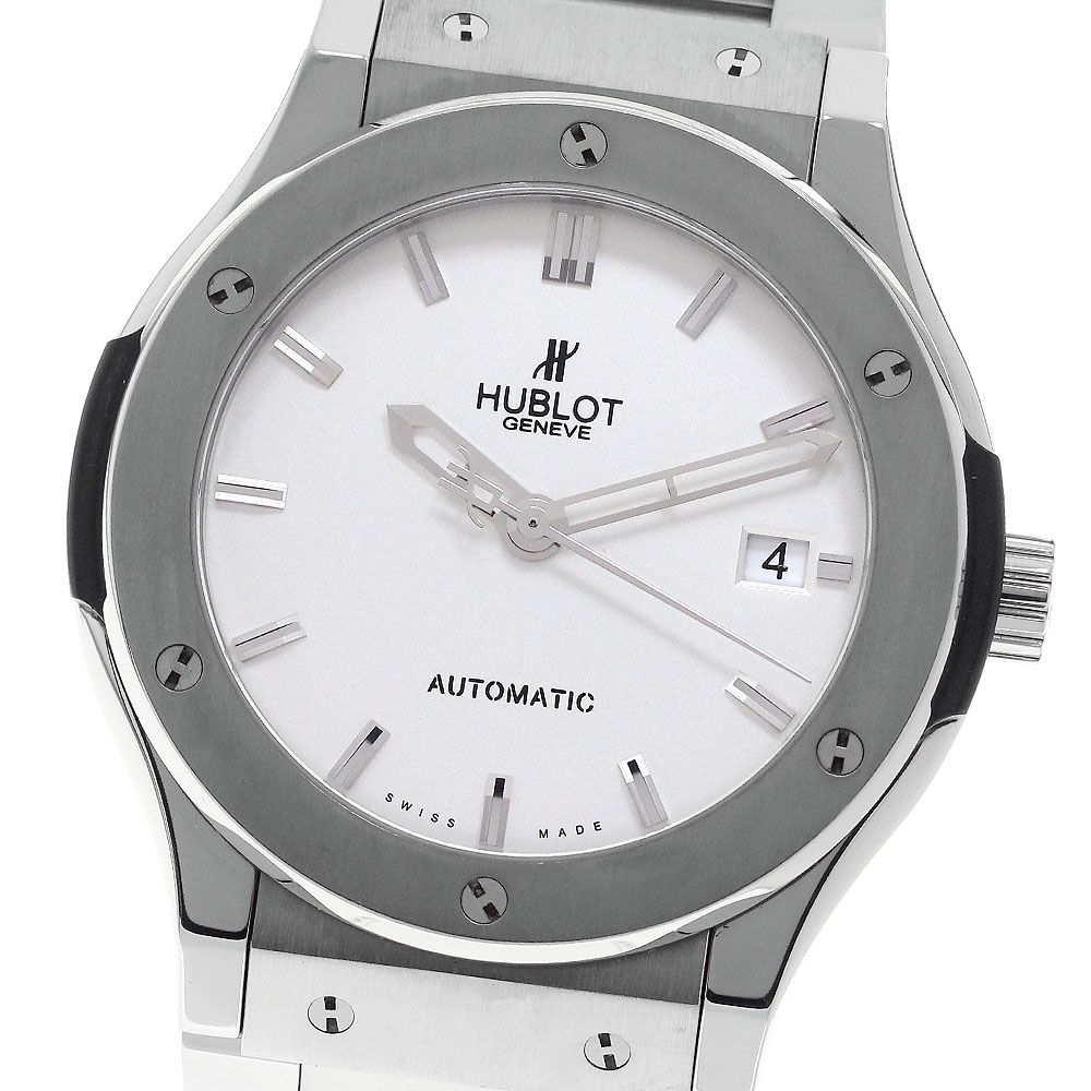 ウブロ HUBLOT 510.NX.2610.NX クラシック フュージョン チタニウム デイト 自動巻き メンズ _628175