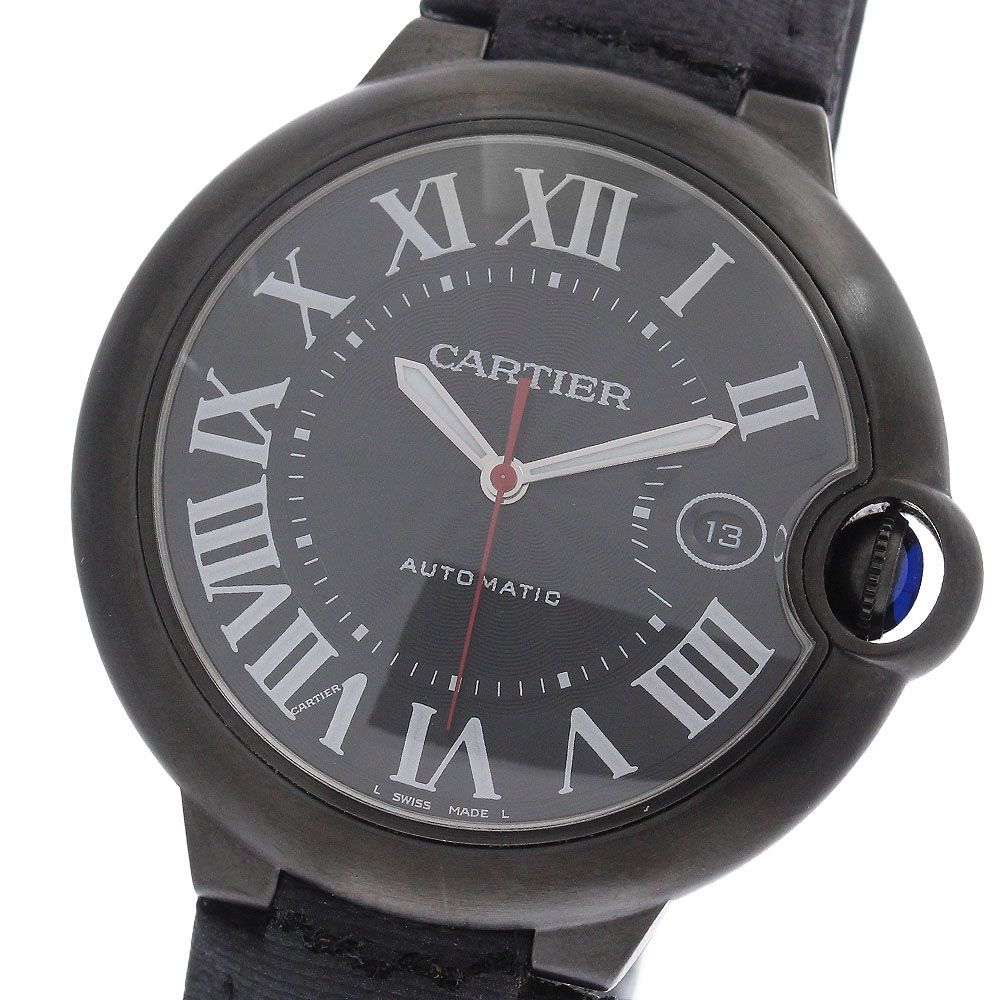 カルティエ CARTIER WSBB0015 バロンブルー 42MM デイト 自動巻き メンズ 保証書付き_976624