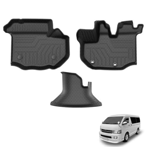 Cartist ハイエース 200系 ワイドボディー専用 フロアマット 立体カーマット 3Dフロアマット HAICE 200 1型 2型 3型 4型 5型 6型 7型 8型 9型 2004年8月?現行 立体構造 防水マット 滑り防止 耐汚れ 43e6a0c4