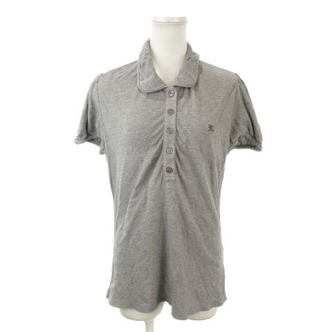 バーバリーブルーレーベル BURBERRY BLUE LABEL ポロシャツ 38 グレー