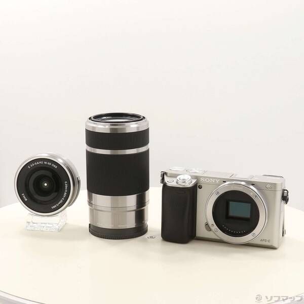 ソフマップ 〔中古品〕 α6000 ダブルズームレンズキット シルバー ILCE-6000Y【295】