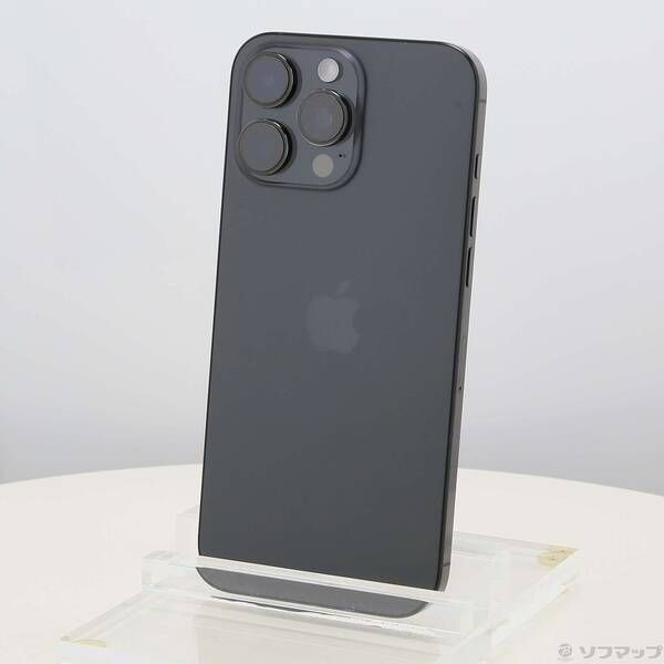 ソフマップ 〔中古品〕 iPhone16 Pro Max 512GB ブラックチタニウム MYWL3J／A SIMフリー【305】