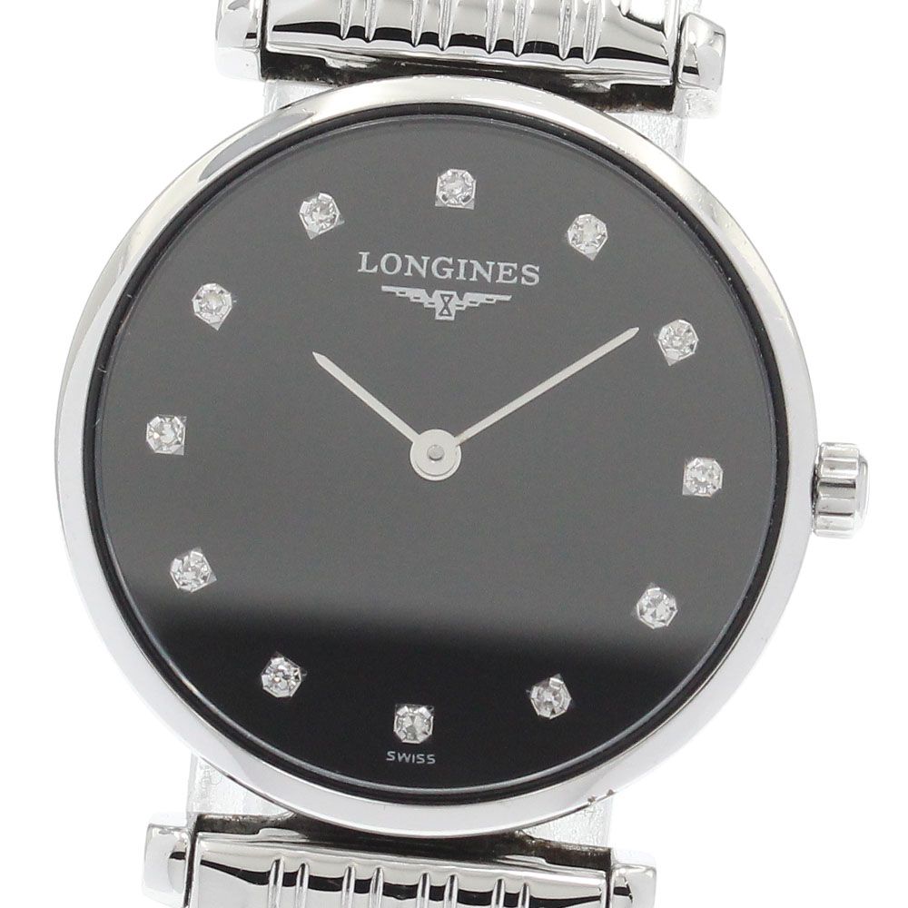 ロンジン LONGINES L4.209.4 グランドクラシック 12Pダイヤ クォーツ レディース _922428【ev15】