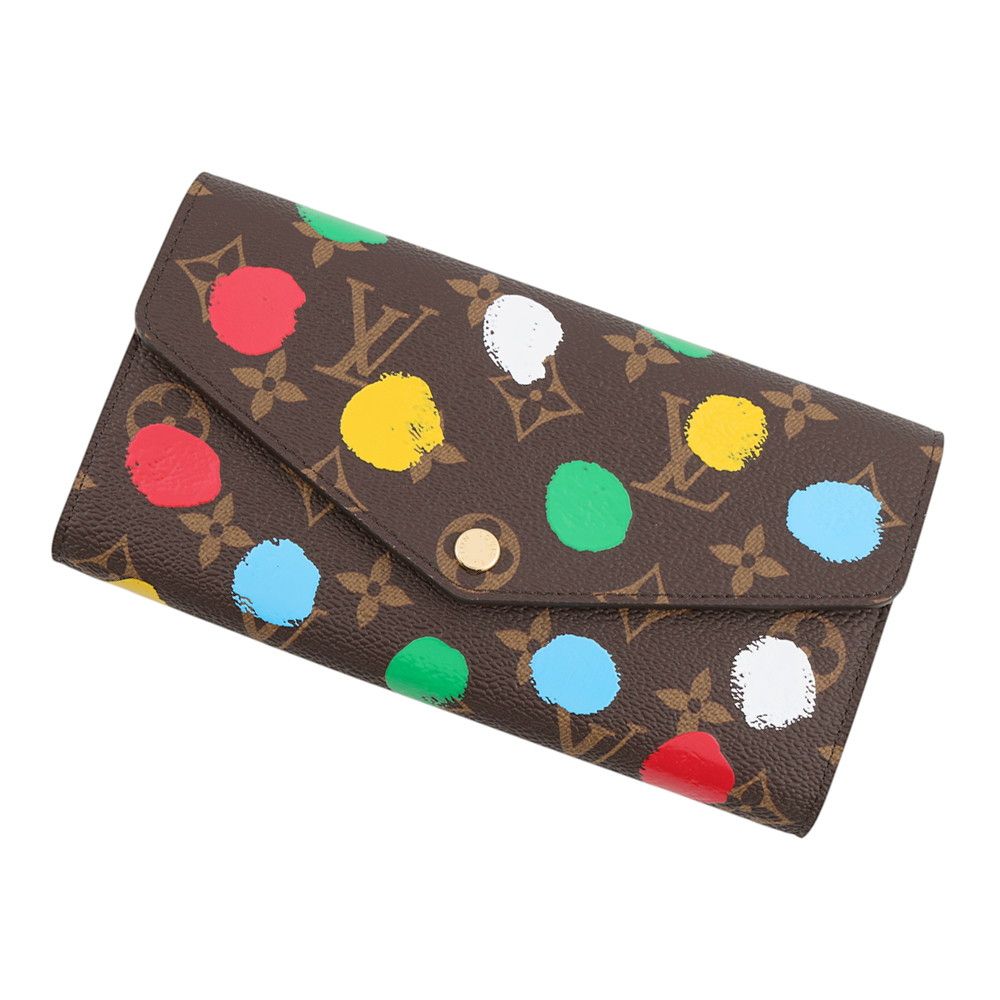 ルイヴィトン 長財布 モノグラム・ペインティッド ドット LV×YK ポルトフォイユ･サラ NM M81980 LOUIS VUITTON 草間彌生 70,400円