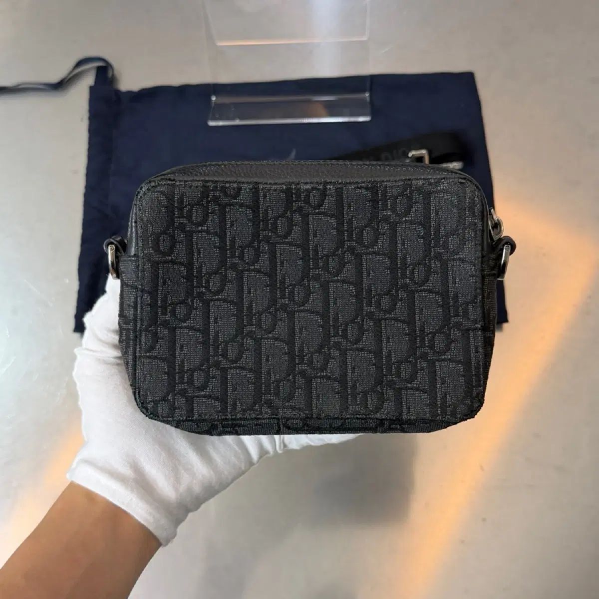 ディオール オブリーク ジャカード ショルダー ストラップ メッセンジャー クロスバック
