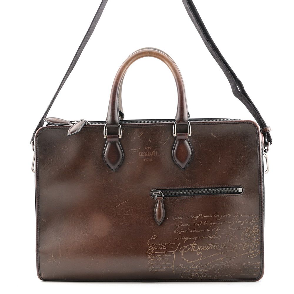 ベルルッティ ビジネスバッグ ドゥジュール スクリットレザー Berluti ２wayショルダー メンズ