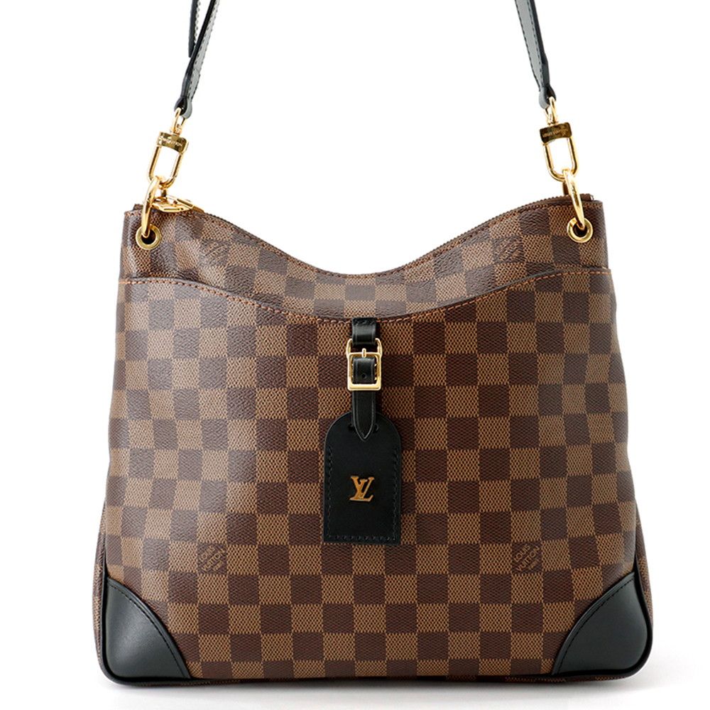 ルイヴィトン ショルダーバッグ ダミエ・エベヌ オデオン NM MM N50062 LOUIS VUITTON バッグ 黒 ブラック