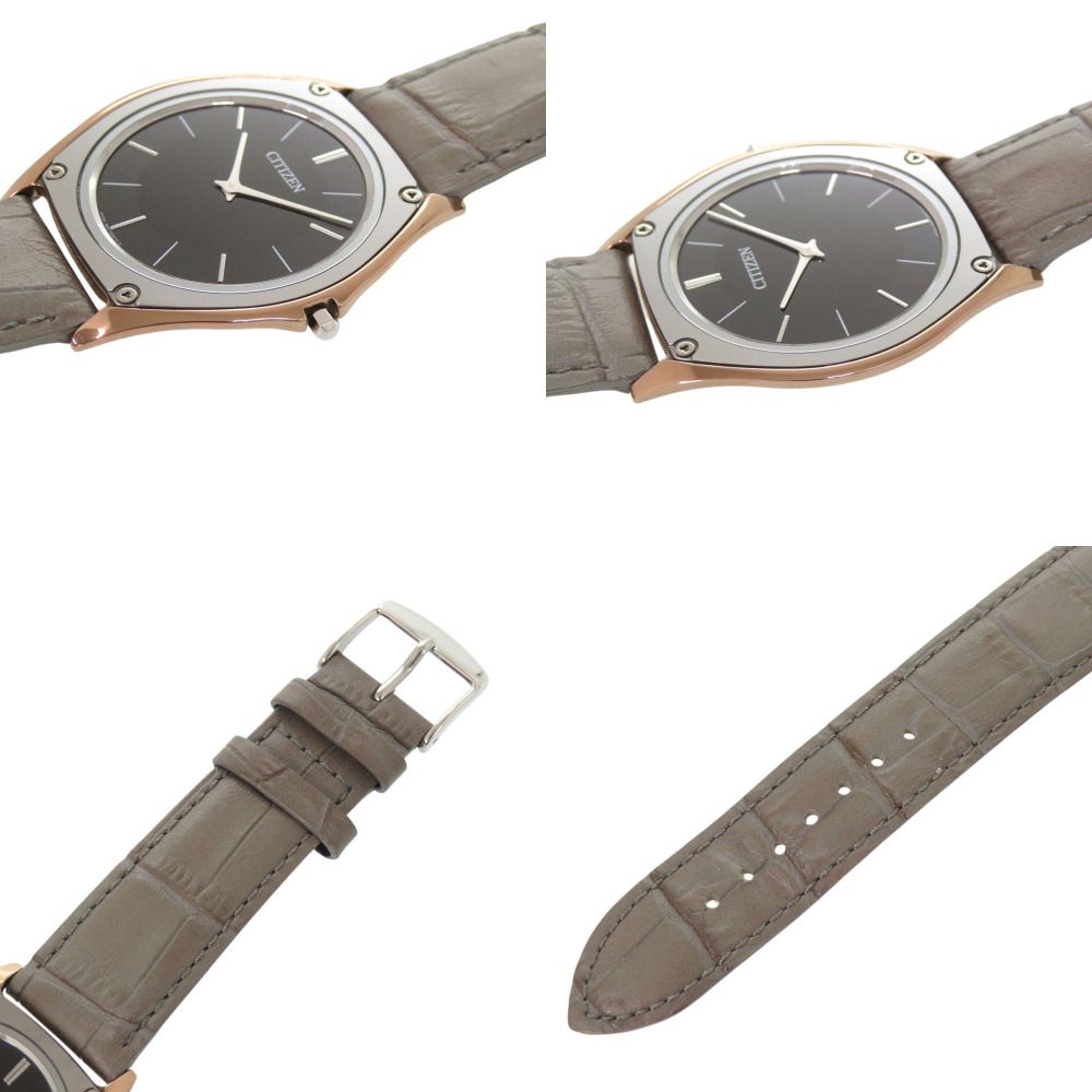 美品 シチズン エコドライブワン 8826-T022804 AR5014-04E クロコダイル ブラック ソーラー 腕時計 黒文字盤 0099 CITIZEN 美品 シチズン エコドライブワン 8826-T022804 AR5014-04E クロコダイル ブラック ソーラー 腕時計 黒文字盤 0099 CITIZEN