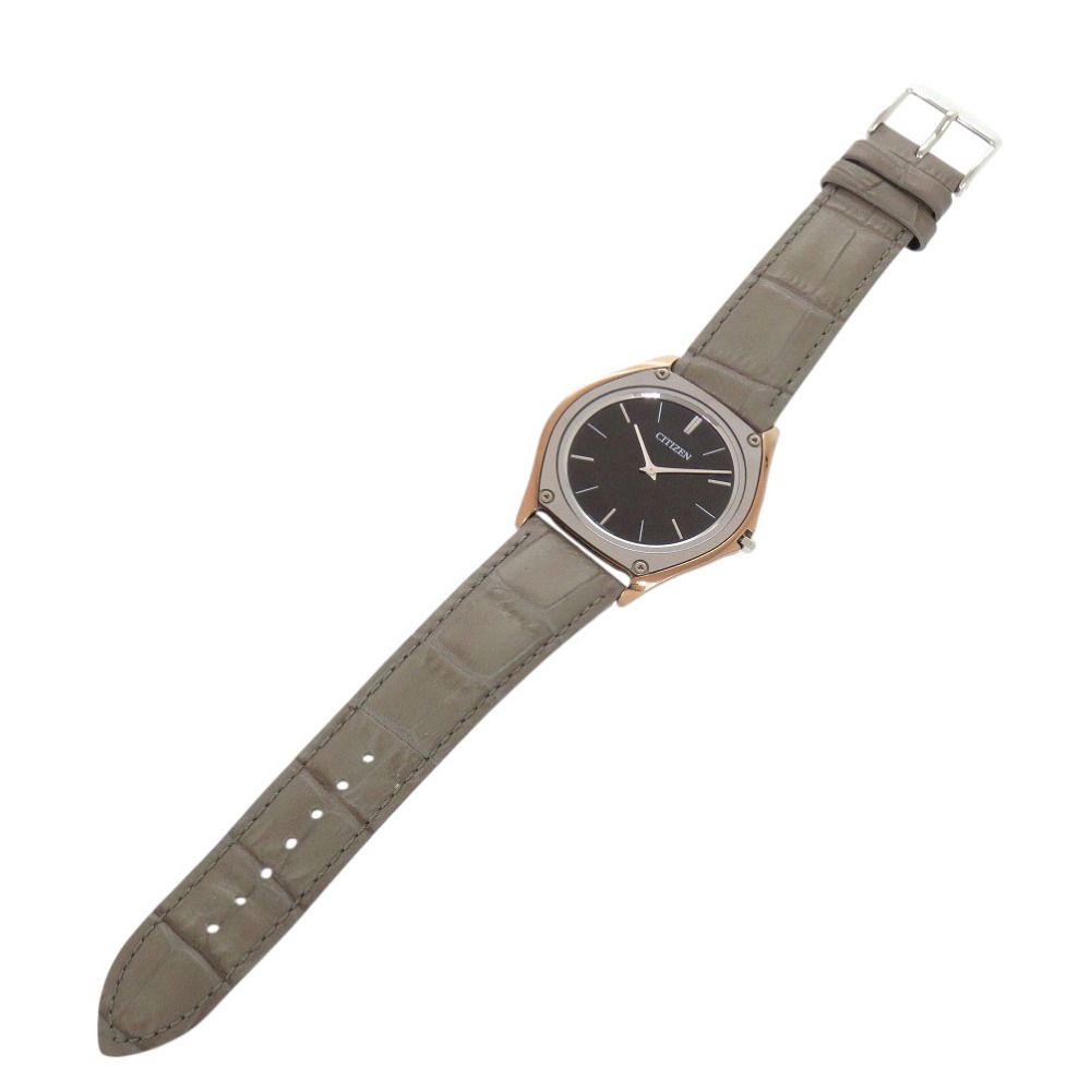 美品 シチズン エコドライブワン 8826-T022804 AR5014-04E クロコダイル ブラック ソーラー 腕時計 黒文字盤 0099 CITIZEN 美品 シチズン エコドライブワン 8826-T022804 AR5014-04E クロコダイル ブラック ソーラー 腕時計 黒文字盤 0099 CITIZEN