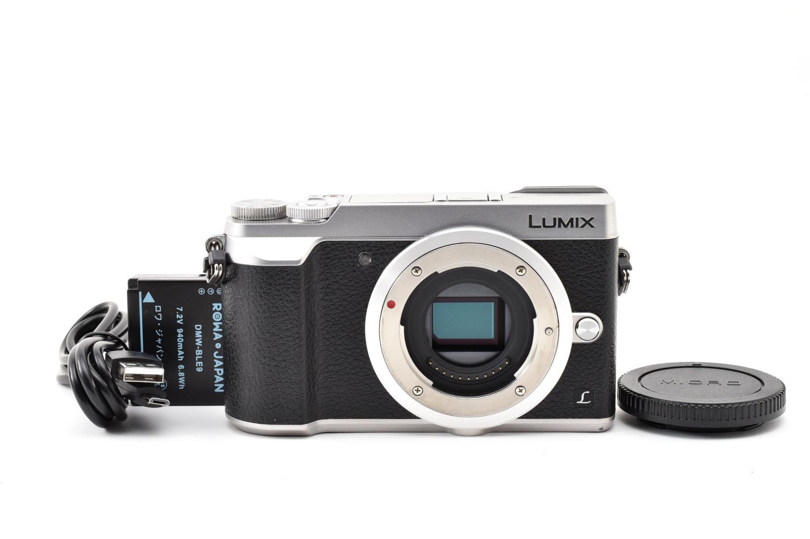★良品★ ★ショット数1371回★ パナソニック Panasonic LUMIX DMC-GX7MK2 シルバー 充電ケーブル付き ARYM6641 #362