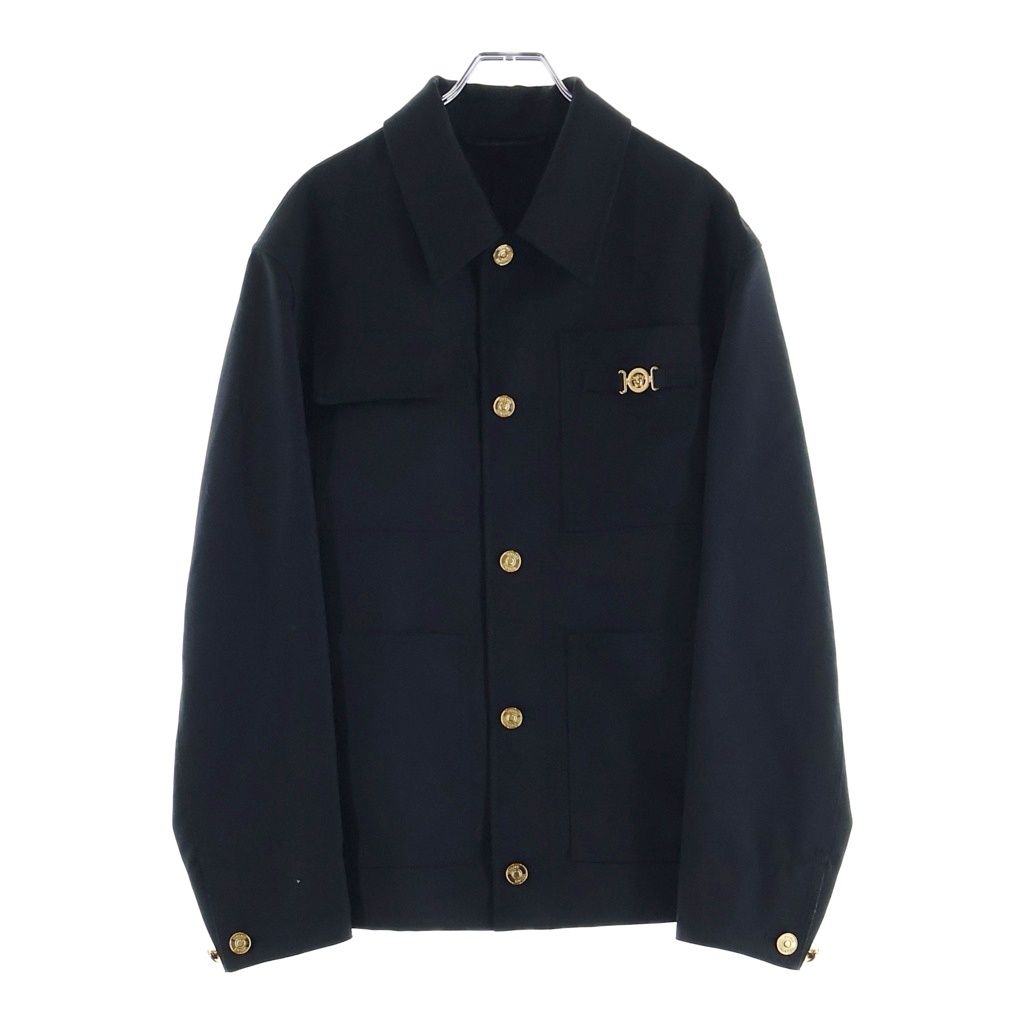 VERSACE (ヴェルサーチ) バロッコジャカード ペンター ジャケット Barocco Jacquard Carpenter Jacket ブラック 1018852