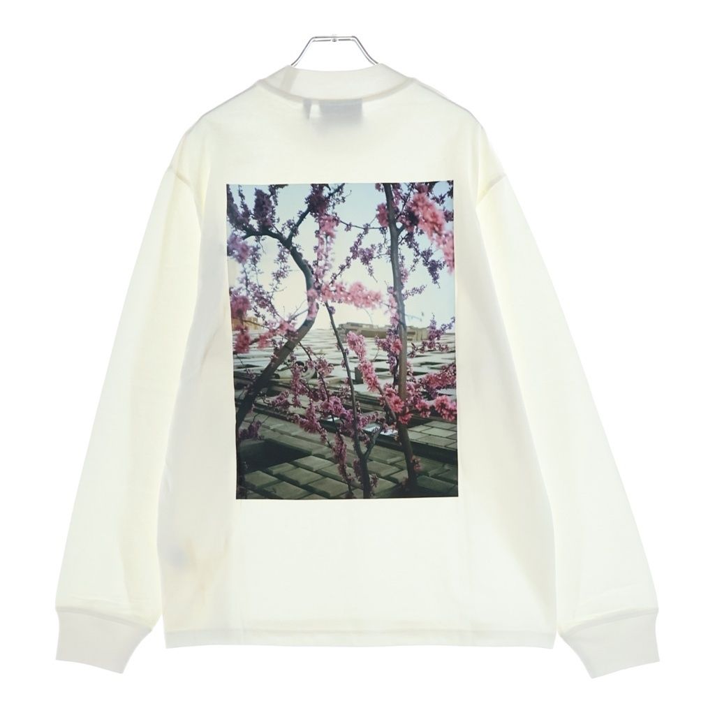 FEAR OF GOD ESSENTIALS (フィアオブゴッド エッセンシャルズ) L/S T-SHIRT FLOWER フラワーフォト 長袖Tシャツ ロンT ホワイト