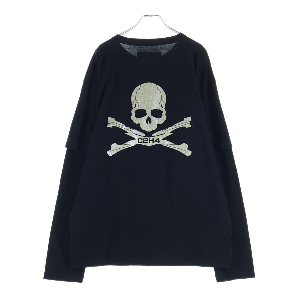 C2H4 (シーツーエイチフォー) xMMJ Double Layer L/S Tee ダブルレイヤー ロングスリーブ 長袖シャツ ブラック CC20F-MMJ20-011 10,728円