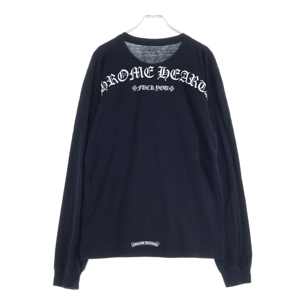 CHROME HEARTS (クロムハーツ) CH L/S バックアーチロゴプリント 長袖Tシャツ