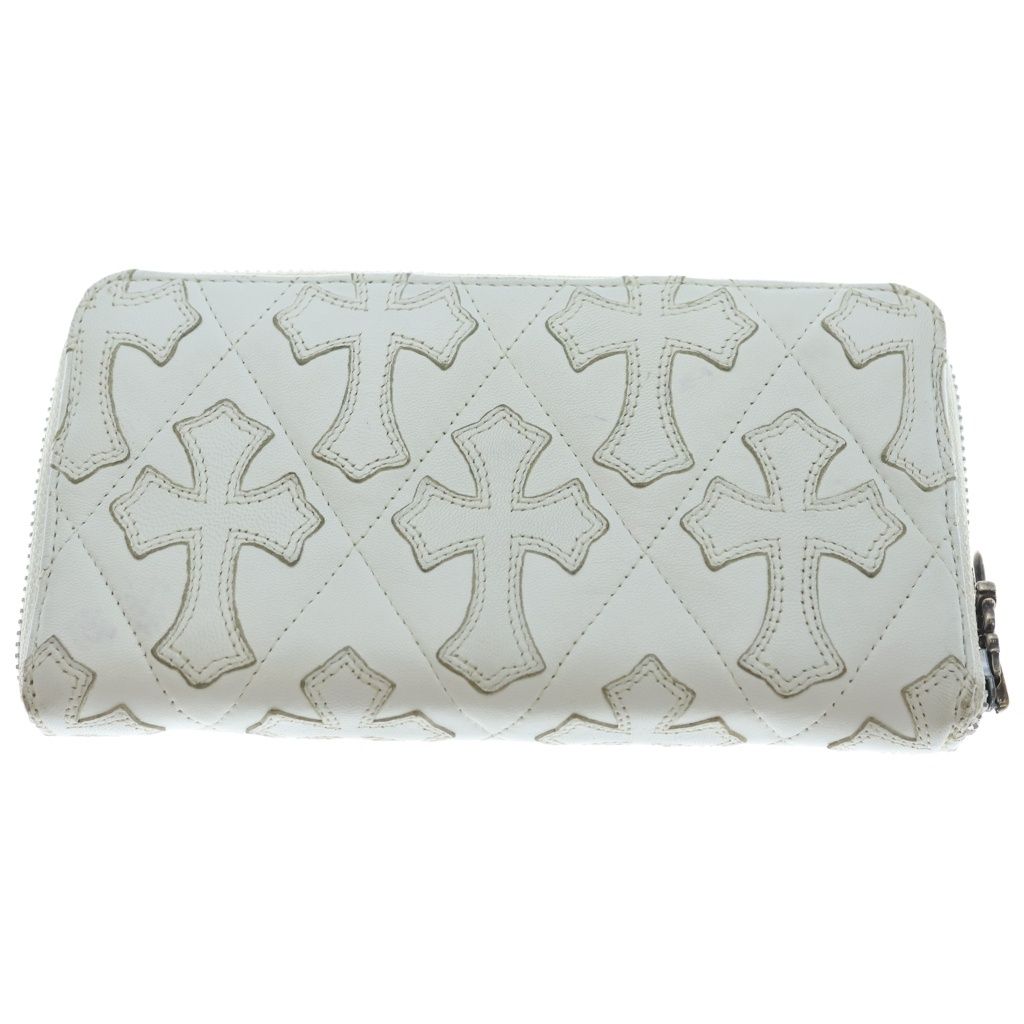 CHROME HEARTS (クロムハーツ) REC F ZIP QUILTED WALLET セメタリー