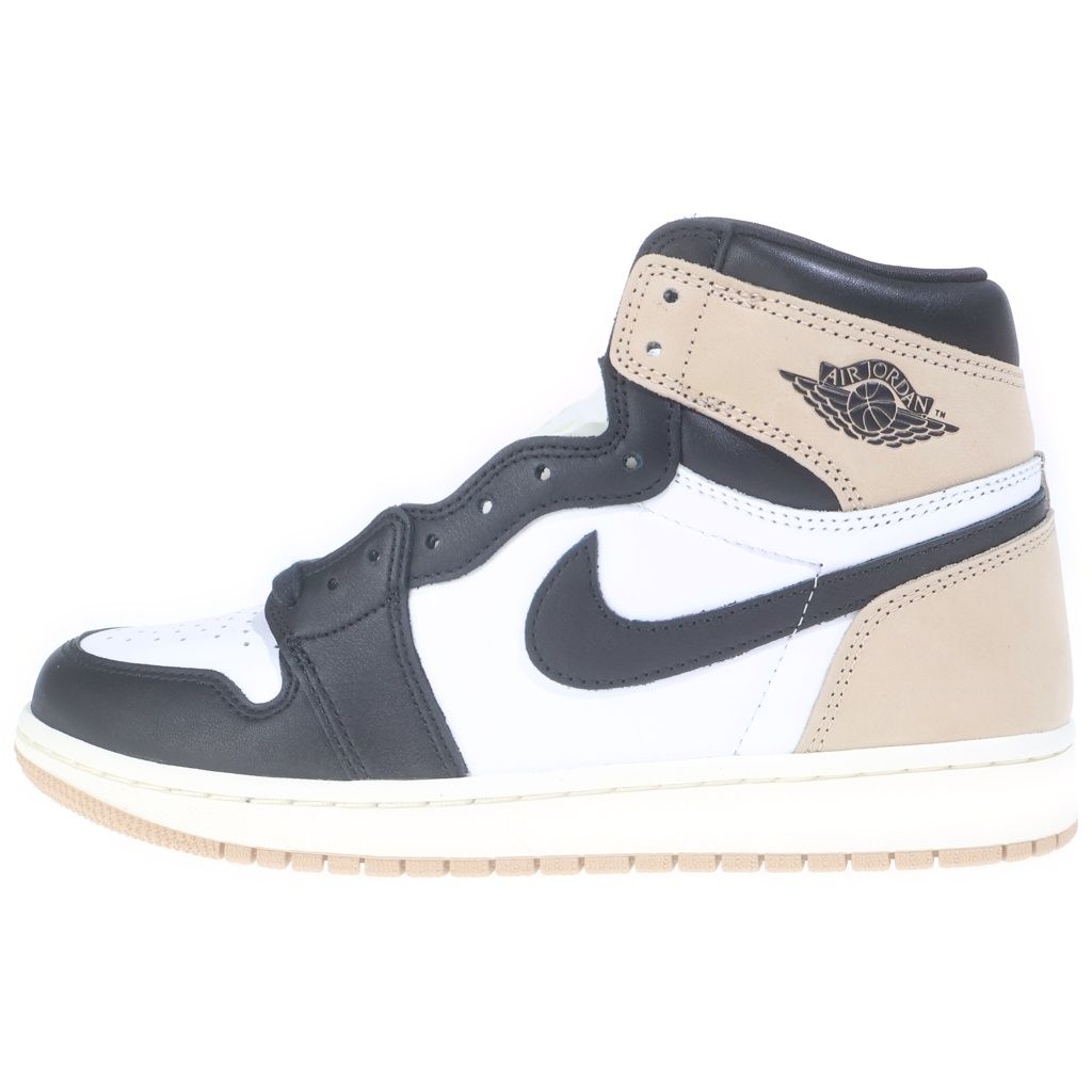 NIKE (ナイキ) WMNS AIR JORDAN 1 RETRO HIGH OG LATTE ウィメンズ エアジョーダン1 ハイカットスニーカー ブラック/ホワイト/ブラウン US10/27cm FD2596-021 11,068円